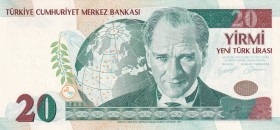 Turkey, 20 New Lira, 2005, UNC, p219, 8.Emission
Estimate: USD 20-40