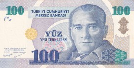 Turkey, 100 New Lira, 2005, UNC(-), p221, 8.Emission
Dished
Estimate: USD 15-30