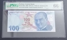 Turkey, 100 Lira, 2017, UNC, p226c, 9.Emission
PMG 66 EPQ
Estimate: USD 30-60
