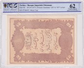 Turkey, Ottoman Empire, 20 Kurush, 1877, UNC, p49c, Mehmed Kani
PCGS 62
Estimate: USD 150-300