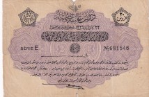 Turkey, Ottoman Empire, 20 Piastres, 1916, FINE, p80, Talat / Hüseyin Cahid
V. Mehmed Reşad Period, AH: 22 December 1331, sign: Talat / Hüseyin Cahid...
