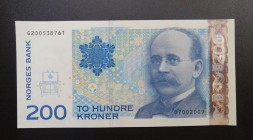 Norway, 200 Kroner, 2009, UNC, p50e
Estimate: USD 30-60