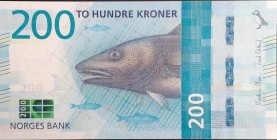 Norway, 200 Kroner, 2016, UNC, p55
Estimate: USD 35-70