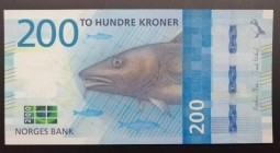 Norway, 200 Kroner, 2016, UNC, p55
Norges Bank
Estimate: USD 35-70