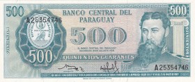 Paraguay, 500 Guaranie, 1952, UNC, p200b
Estimate: USD 20-40