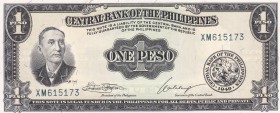 Philippines, 1 Peso, 1949, UNC, p133h
Estimate: USD 10-20