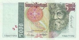 Portugal, 5.000 Escudos, 1995, AUNC, p190a
Estimate: USD 35-70