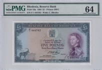 Rhodesia, 5 Pounds, 1964, UNC, p26a
PMG 64
Estimate: USD 900-1800