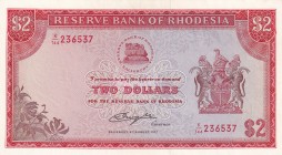Rhodesia, 2 Dollars, 1977, UNC, p35c
Estimate: USD 60-120