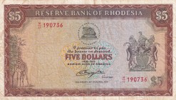Rhodesia, 5 Dollars, 1978, VF, p36b
Stained
Estimate: USD 35-70