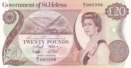 Saint Helena, 20 Pounds, 1986, UNC, p10a
Queen Elizabeth II. Potrait
Estimate: USD 50-100