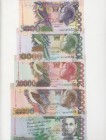 Saint Thomas & Prince, 5.000-10.000-20.000-50.000-100.000 Dobras, 2013, UNC, p65; p66; 67; p68; p69, (Total 5 banknotes)
Estimate: USD 20-40
