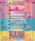 Samoa, 5-10-20 Tala, 2008, UNC, p38; p39; p40, (Total 3 banknotes)
Estimate: USD 30-60