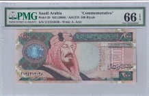 Saudi Arabia, 200 Riyals, 2000, UNC, p28
PMG 66 EPQ
Estimate: USD 300-600
