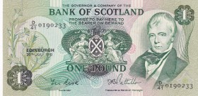 Scotland, 1 Pound, 1981, UNC, p111e
Estimate: USD 25-50
