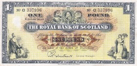 Scotland, 1 Pound, 1965, VF, p325b
Estimate: USD 35-70