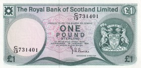 Scotland, 1 Pound, 1981, UNC(-), p336a
Royal Bank
Estimate: USD 25-50