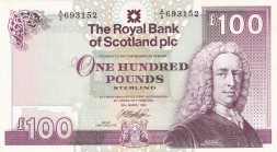 Scotland, 100 Pounds, 1999, UNC, p350c
Royal Bank
Estimate: USD 350-700