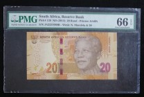South Africa, 20 Rand, 2013, UNC, p139
PMG 66 EPQ
Estimate: USD 20-40