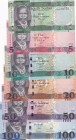 South Sudan, 1-5-10-20-50-100 Pounds, 2011/2015, UNC, (Total 6 banknotes)
Estimate: USD 20-40