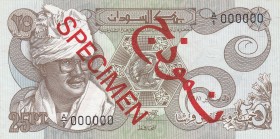 Sudan, 25 Piastres, 1981, UNC, p16s, SPECIMEN
Estimate: USD 50-100
