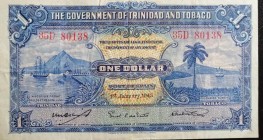 Trinidad & Tobago, 1 Dollar, 1943, VF(+), p5c
Estimate: USD 30-60