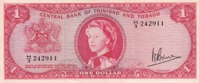Trinidad & Tobago, 1 Dollar, 1964, AUNC, p26c
Queen Elizabeth II. Potrait
Estimate: USD 30-60