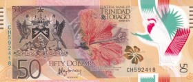 Trinidad & Tobago, 50 Dollars, 2015, UNC, p59
Polymer plastics banknote
Estimate: USD 20-40