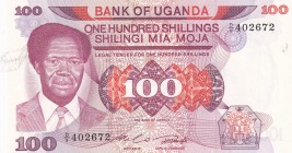 Uganda, 100 Shillings, 1985, UNC, p21
Estimate: USD 100-200