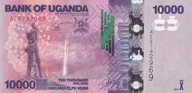 Uganda, 10.000 Shillings, 2010, UNC, p52
Estimate: USD 20-40