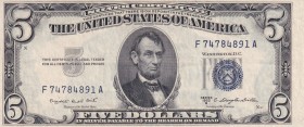 United States of America, 5 Dollars, 1953, XF, p417b
Estimate: USD 25-50