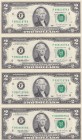 United States of America, 2 Dollars, 1995, UNC(-), p497
In 4 blocks. Uncut.
Estimate: USD 50-100