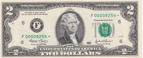 United States of America, 2 Dollars, 2003, UNC, p516a, REPLACEMENT
Low serial
Estimate: USD 15-30
