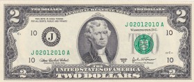 United States of America, 2 Dollars, 2003, UNC, p516b
January 2, 2010, 02.01.2010, Birthday note
Estimate: USD 50-100
