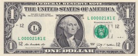 United States of America, 1 Dollar, 2009, UNC, p530
Low serial
Estimate: USD 20-40