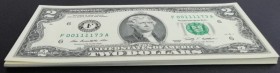 United States of America, 2 Dollars, 2009, UNC, p530A, (Total 35 banknotes)
From Same Pack. Serial numbered hopping.
Estimate: USD 150-300