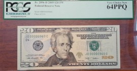 United States of America, 20 Dollars, 2009, UNC, p533
PCGS 66 PPQ
Estimate: USD 300-600