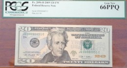 United States of America, 20 Dollars, 2009, UNC, p533
PCGS 64 PPQ
Estimate: USD 100-200