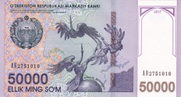 Uzbekistan, 50.000 Sum, 2017, UNC, p85
Estimate: USD 20-40
