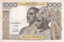 West African States, 1.000 Francs, 1980, XF(-), p103An
Estimate: USD 60-120