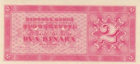 Yugoslavia, 2 Dinara, 1950, AUNC, p67Qa
Estimate: USD 50-100