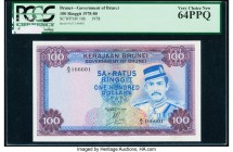 Brunei Government of Brunei 100 Ringgit 1978 Pick 10b KNB10 PCGS Very Choice New 64PPQ. 

HID09801242017

© 2020 Heritage Auctions | All Rights Reserv...