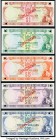 Fiji 1974 Specimen Set of 5 Examples Crisp Uncirculated. Barnes and Tomkins signature combination set. Pick numbers 71s, 72s, 73s, 74s and 75s. POCs p...