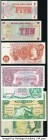Gibraltar, Great Britain, Scotland and More Group Lot of 17 Examples Fine-About Uncirculated. Annotations and ink stamps present on the Warwick & Warw...