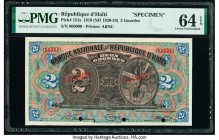 Haiti Banque Nationale de la Republique d'Haiti 2 Gourdes 1919 (ND 1920-24) Pick 151s Specimen PMG Choice Uncirculated 64 EPQ. Three POCs.

HID0980124...