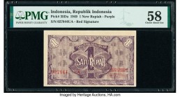 Indonesia Republik Indonesia 1 New Rupiah 1949 Pick 35Da PMG Choice About Uncirculated 58. 

HID09801242017

© 2020 Heritage Auctions | All Rights Res...