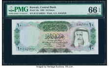 Kuwait Central Bank of Kuwait 10 Dinars 1968 Pick 10a PMG Gem Uncirculated 66 EPQ. 

HID09801242017

© 2020 Heritage Auctions | All Rights Reserved
