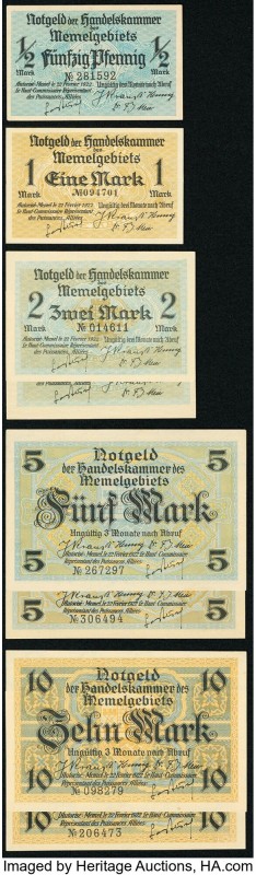 Memel Chamber of Commerce Notgeld Set of 14 Examples Uncirculated. 

HID09801242...