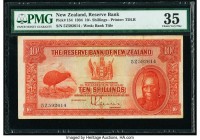 New Zealand Reserve Bank of New Zealand 10 Shillings 1.8.1934 Pick 154 PMG Choice Very Fine 35. 

HID09801242017

© 2020 Heritage Auctions | All Right...