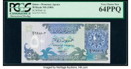 Qatar Monetary Agency 50 Riyals ND (ca. 1989) Pick 10 PCGS Very Choice New 64PPQ. 

HID09801242017

© 2020 Heritage Auctions | All Rights Reserved